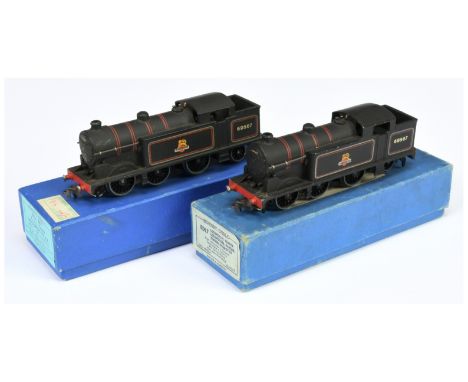 Hornby Dublo a pair of 3-rail EDL7 0-6-2 BR Matt Black N class Tank Locomotives No.69567, one model is in the incorrect box a