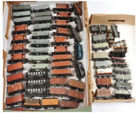 Hornby, Bachmann &amp; Similar an unboxed group of Wagons to include Tanker, Ventilated Van, Hoppers and others (see photo). 