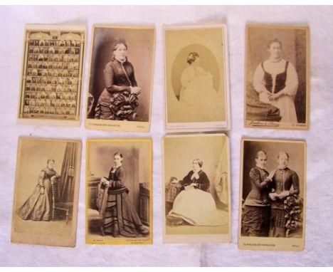 A box of loose Victorian and Edwardian portrait Photographs. 