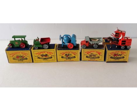 Matchbox Moko Lesney Regular Wheels Models, 1a Diesel Road Roller dark green, straight canopy ends, good condition, A-type bo
