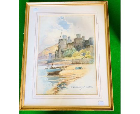 A print of Conwy Castle; another similar (2)