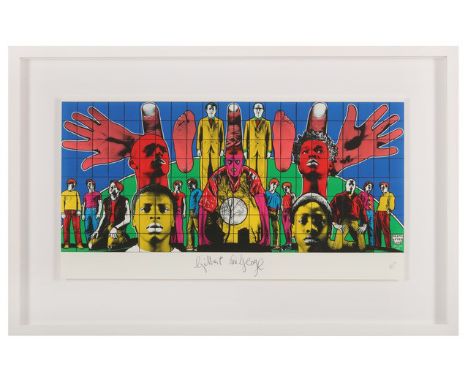 GILBERT &amp; GEORGE 'Death after Life', 2010, archival ink jet print in colours on wove paper, signed in black ink and inscr