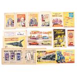 Story Paper Giveaways (1930s-60s). Adventure Thrill Books 1-4, Bright Boys Album of Motor Cars (