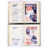 Nelson Lee Library (Jan-Apr 1927) 36-49 with (1927-28) 61-67, 82-89. In two bound volumes [fn/