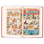 Beano (1949) 352-389. Complete year in bound volume. First Jack Flash by Dudley Watkins, first Pansy