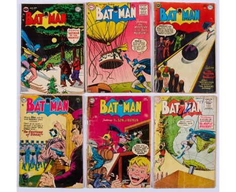 Batman (1953-55) 78, 83, 85, 94 [vg+/fr-gd/gd/gd-vg] together with 88, 91 pages missing [pr] (6). No Reserve