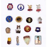 Comics Club badges (1930s-60s). Tiger Tim, Teddy Tail, Bobby Bear, Harold Hare (2 different),