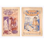 Blue Bird 1 (1922), Mascot 1 (1921). First issue girls' comics by D.C. Thomson. Mascot with