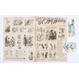 Ally Sloper's Half Holiday No 1 (May 3 1884) [vg-]. With Ally Sloper Christmas Card and embossed