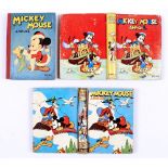 Mickey Mouse Annuals (1941, 1943, 1946). 1941: Some spine wear, cream/light tan pages, 6 with panels