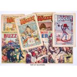 Rocket (1923-24) 6-10, 13, 24, 31-33, 42, 43, 47, 49, 52, 57, 67. 2 issues with 4 x 2 ins back