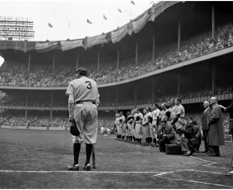 Nat Fein (1914-2000)The Babe Bows Out - Babe Ruth Farewell, Yankee Stadium, June 13, 1948Gelatin silver print, printed later,