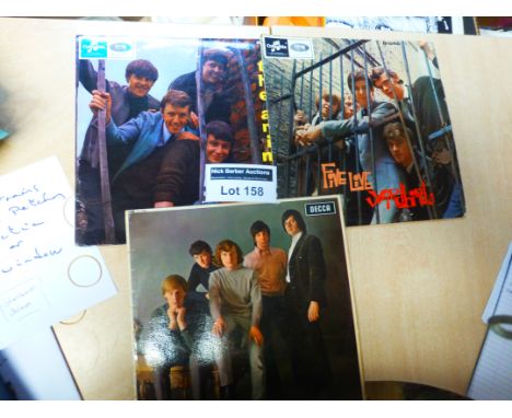 Records : 3 classic rare 1960's UK 1st pressings, Five Live Yardbirds, The Animals, Angry Young Them (unboxed Decca label), c