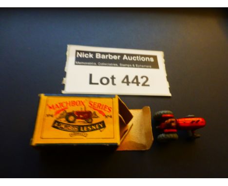 Die-cast : Matchbox - Moko Lesney No. 4, Red Massey Harris Tractor - A series box, model and box good/vgc.