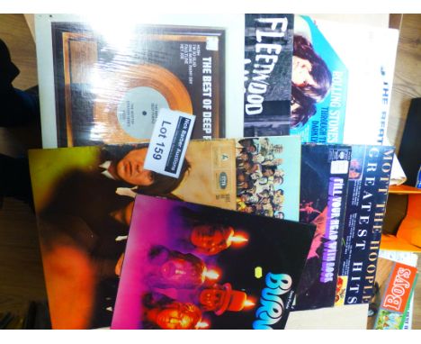 Records : 1960's various albums, incl Beatles, Rolling Stones, Deep Purple etc (9).