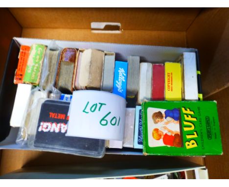 Collectables : Various playing cards/card games, approx 60 in total, incl pepys, glamour, advertising etc.