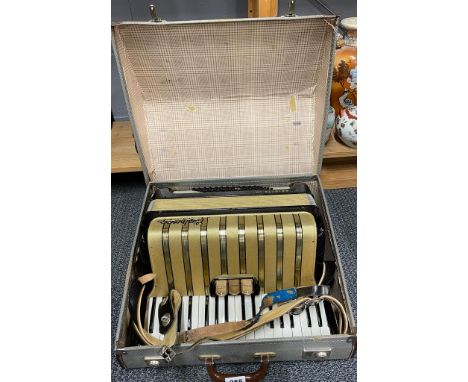 A Hohner piano accordion.
