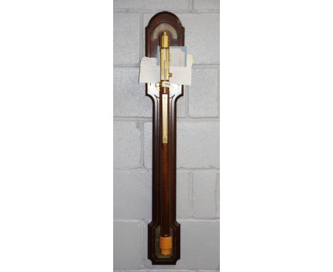 An Admiral Nelson National Maritime Museum mercury ships barometer, H. 110cm.