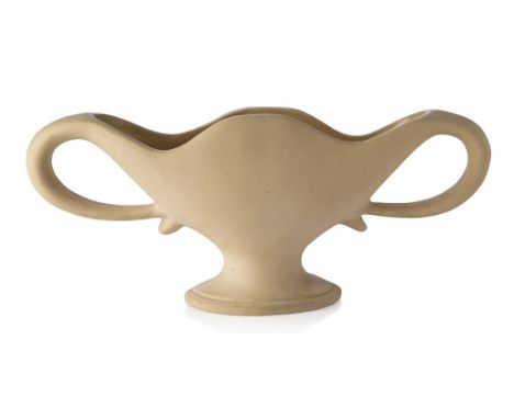 Constance Spry (British), a model 'FMA 2' twin handled vase for Fulham Pottery, London,c.1930, impressed marks to base - 'The