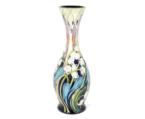 Moorcroft Pottery (British), a Limited Edition 'Kali Zoe' ceramic vase designed by Emma Bossons,2004, impressed pottery marks