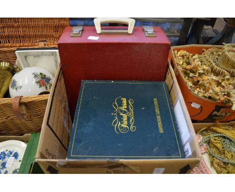 A picnic hamper and various games.