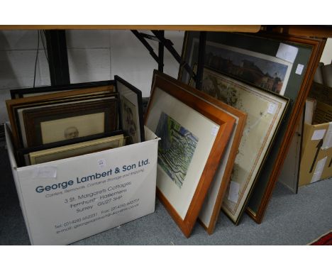 Various paintings, prints, maps etc.