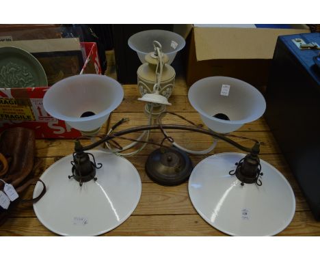 Two light fittings.