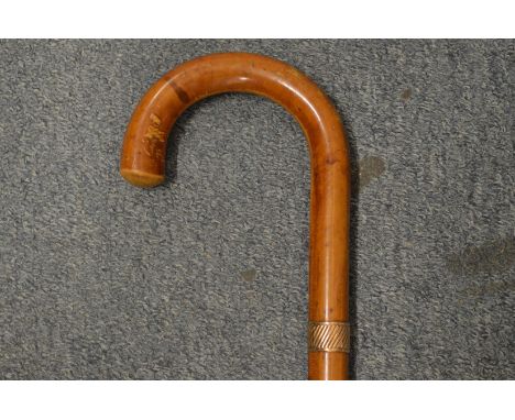 A walking stick.
