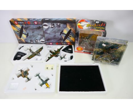 Corgi - Atlas - A group of boxed aircraft models including Hawker Hurricane MkI in 1:72 scale, Handley Page Halifax, Avro Lan