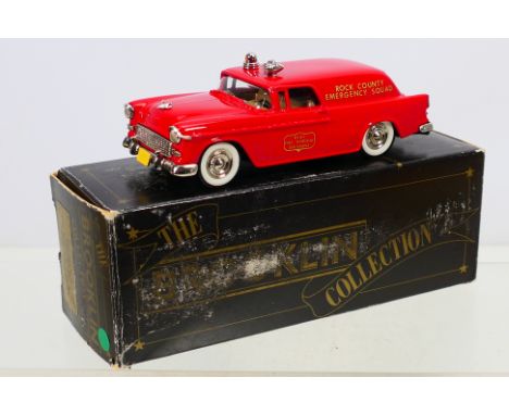 Brooklin Models - a boxed 1:43 scale Brooklin diecast BRK 26A 1955 Chevrolet Fire Marshal's Truck "Rock County" livery. The m