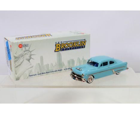 Brooklin Models - a boxed 1:43 scale BRK. 113 1954 Hudson Hornet Special Club Coupe (Palm Beach Green).  The model appears to