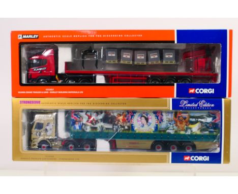 Corgi - two boxed 1:50 scale diecast commercial vehicles comprising: Strongserve commemorative 2002 Golden Jubilee model #CC1