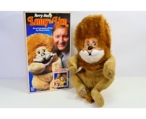 Denys Fisher - A boxed Lenny The Lion arm puppet from the 1970s children's TV show. He appears in Good overall condition with