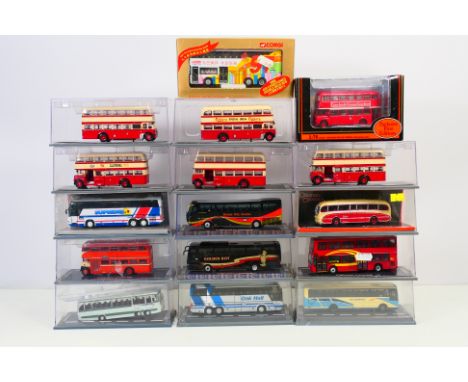 Corgi, EFE,  Original Omnibus - A fleet of 16 boxed diecast model buses, in 1:76 scale including Corgi #OM41102  Daimler Hudd