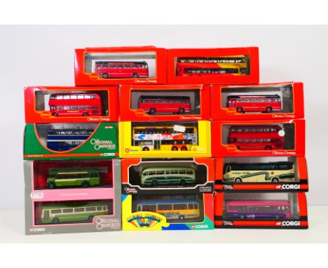 Corgi, Original Omnibus, Citybus - A fleet of 14 diecast model buses, across 13 boxes, in 1:76 scale including Corgi Omnibus 