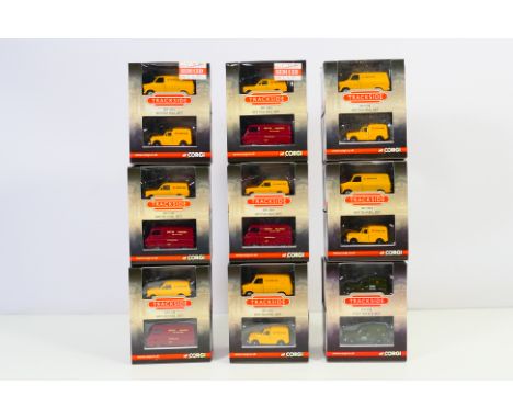 Corgi Trackside - 36 boxed 1/76 scale model motor vehicles, all appear mint in original mint window boxes, and packed in grou