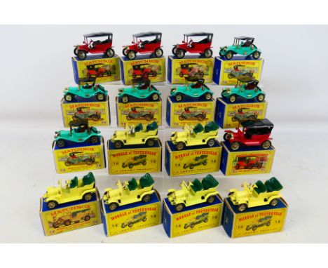 Matchbox Models of Yesteryear by Lesney - 16 early period diecast model motor vehicles comprising 4 off 1911 model T Ford Y-1
