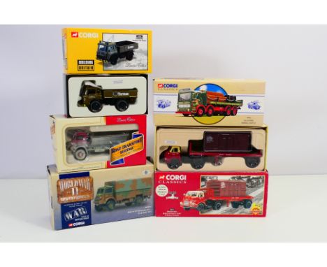 Corgi - five limited edition boxed 1:50 scale diecast vehicles comprising: British Rail Bedford S Platform Trailer and Railwa