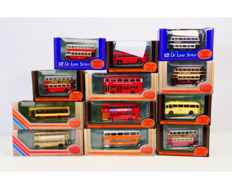 Exclusive First Editions (EFE) - 12 1:76 scale boxed diecast buses to include Leyland PD3 Highbridge Stratford Blue #16107DL 