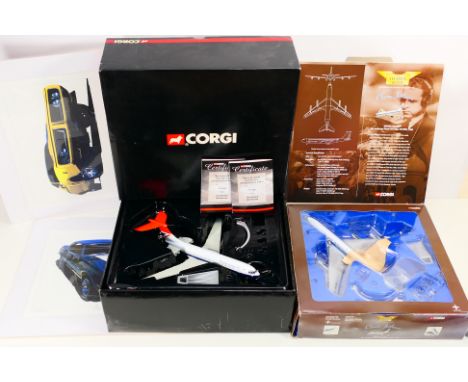 Corgi Aviation - A boxed Corgi British airways Vickers VC-10 - G-ARVM in 1:144 scale. Wheels fitted. Appears to be in very go