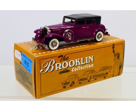 Brooklin Models - a boxed 1:43 scale Brooklin diecast BRK 96 1931 Marmon Sixteen 4-Door Convertible Sedan 'Top-Up'. The model