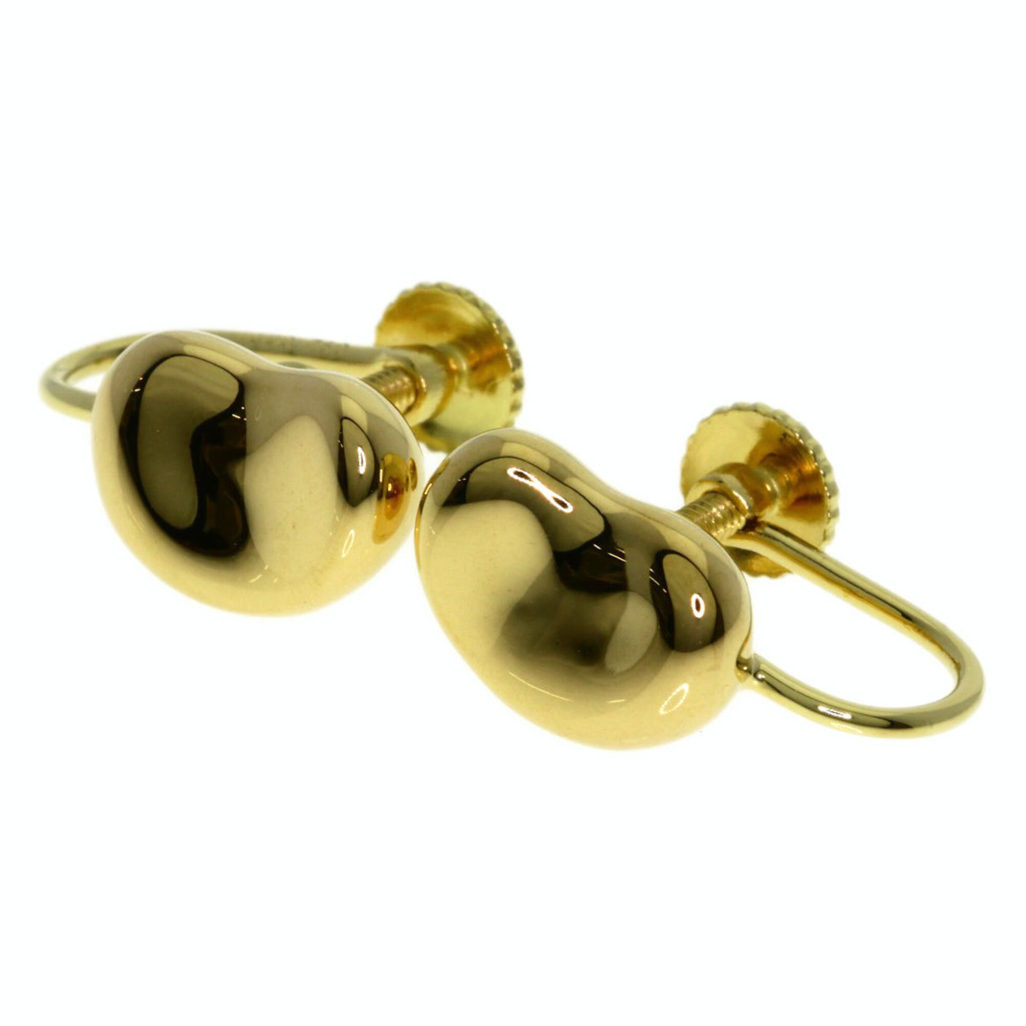 Tiffany Bean Earrings, 18K Yellow Gold, Women\'s, TIFFANY&Co.