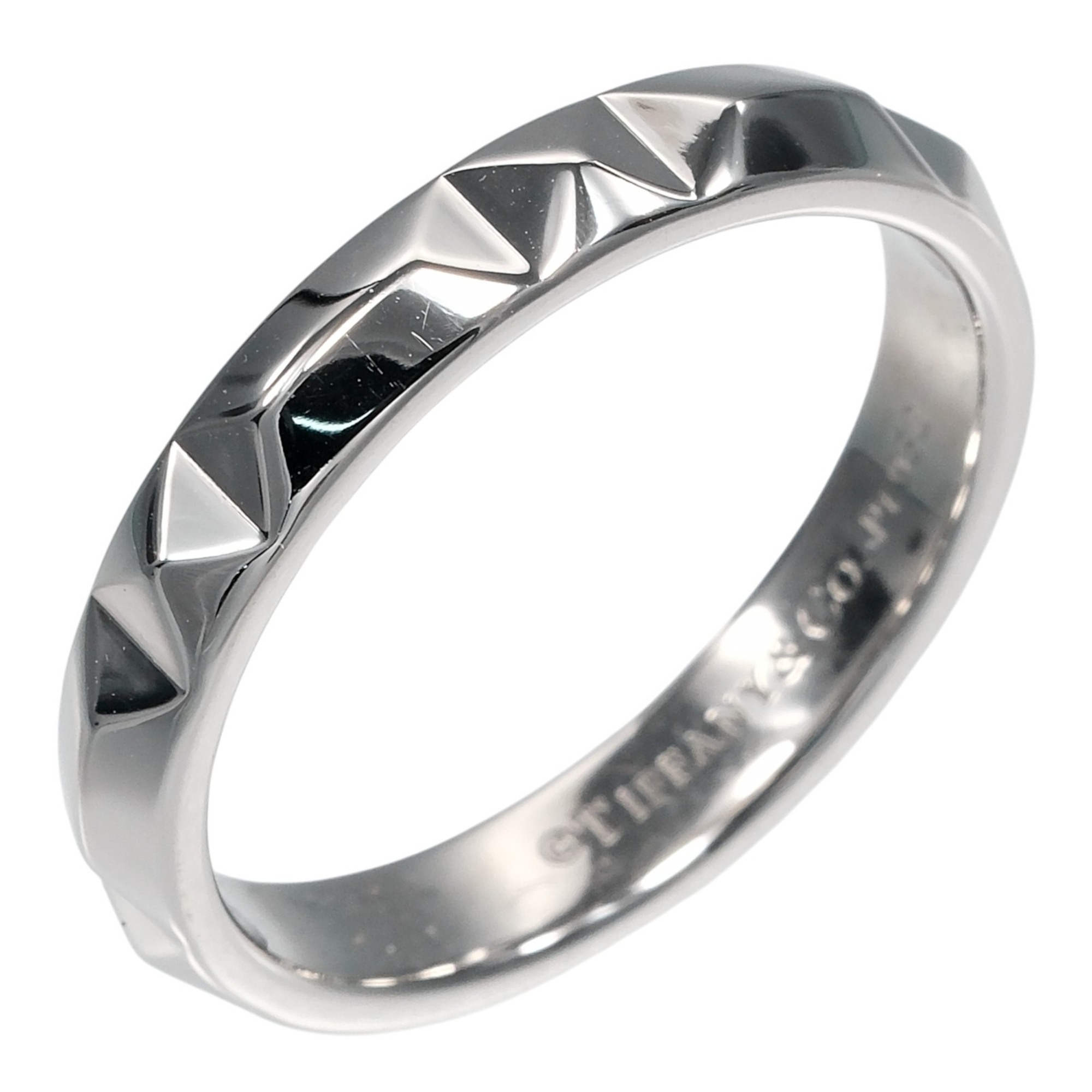 Tiffany & Co. True Ring, Size 22, 4mm band, Pt950 Platinum, Approx. 9.41g.