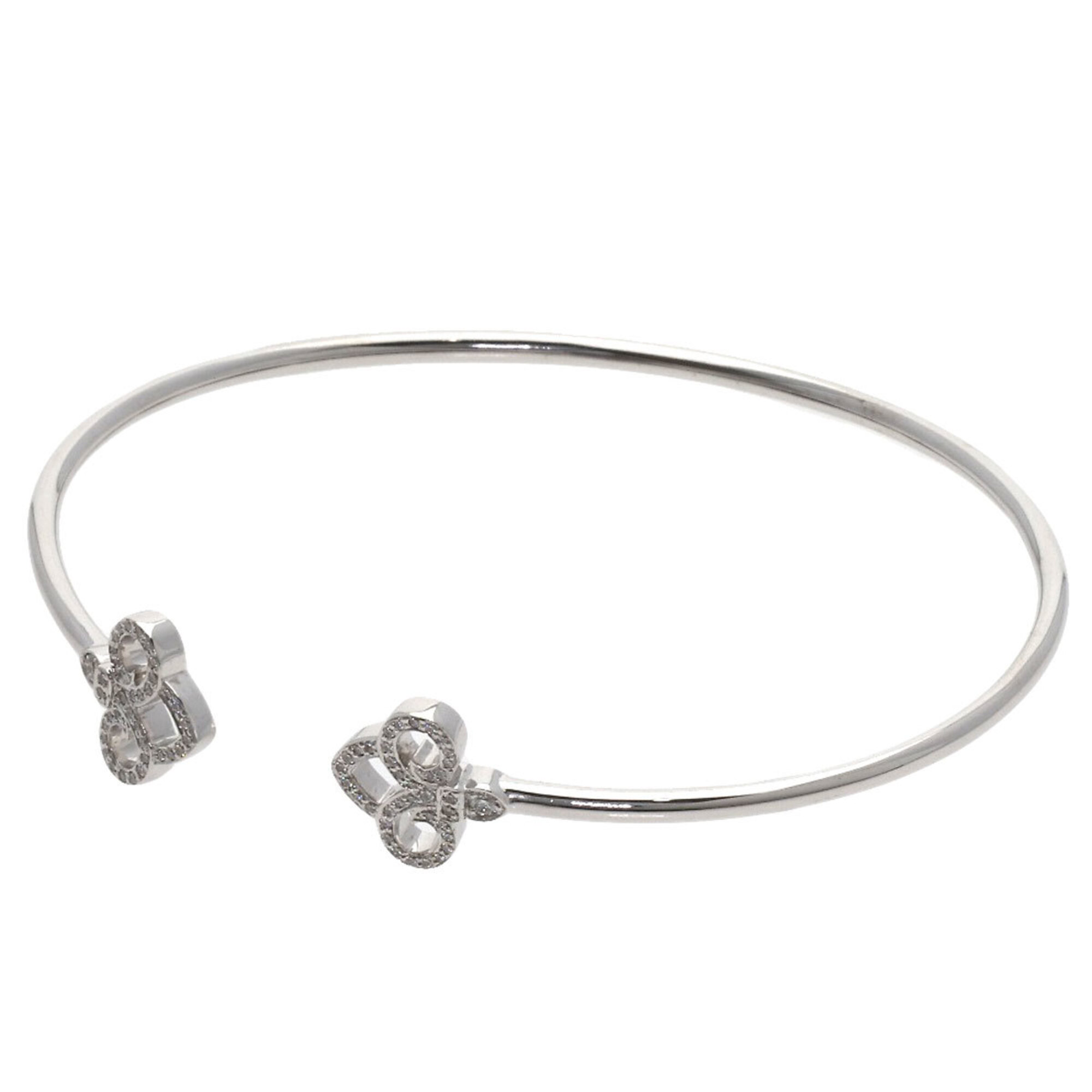 Tiffany & Co. Fleur-de-lis Diamond Bracelet, 18K White Gold, Women\'s.
