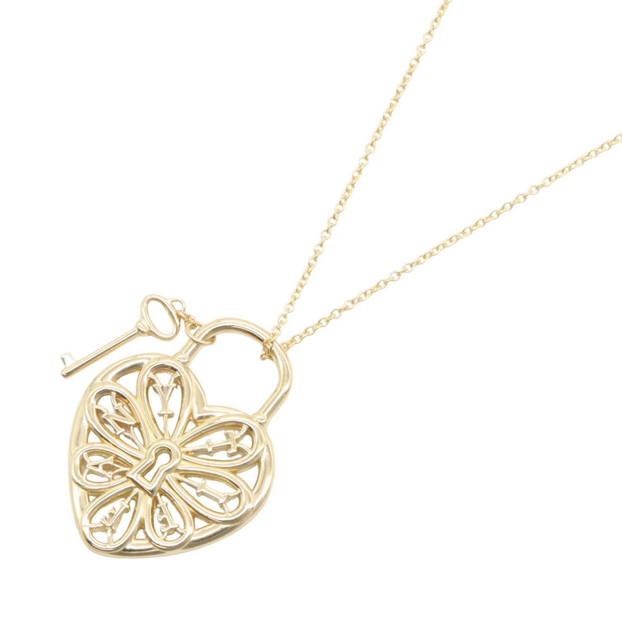 Tiffany & Co. Filigree Heart Necklace, 18K (Yellow Gold), Women\'s Jewelry, Gold Tone