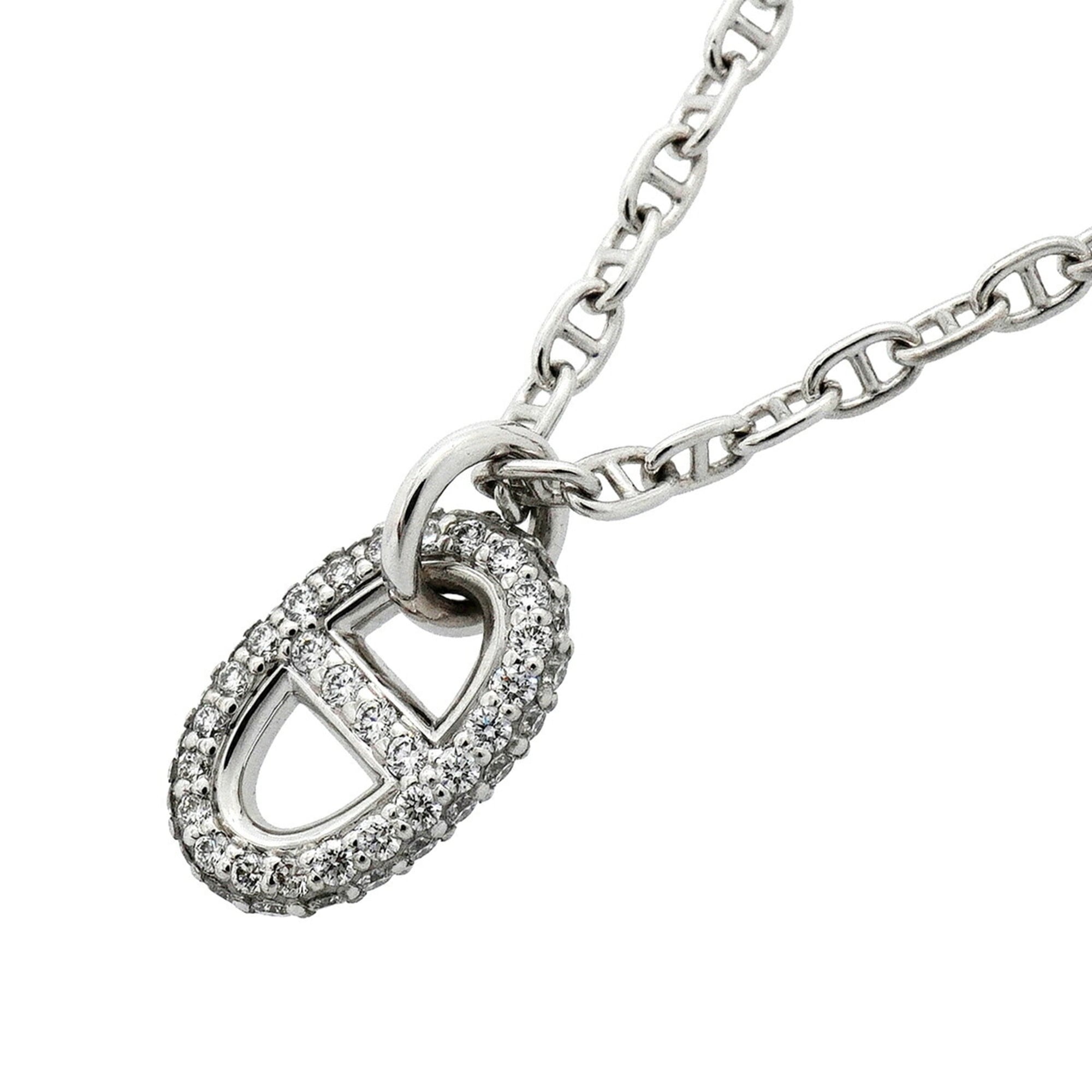 Hermes New Farandole Necklace, 18KWG White Gold, Diamond, Ladies\' OP023276