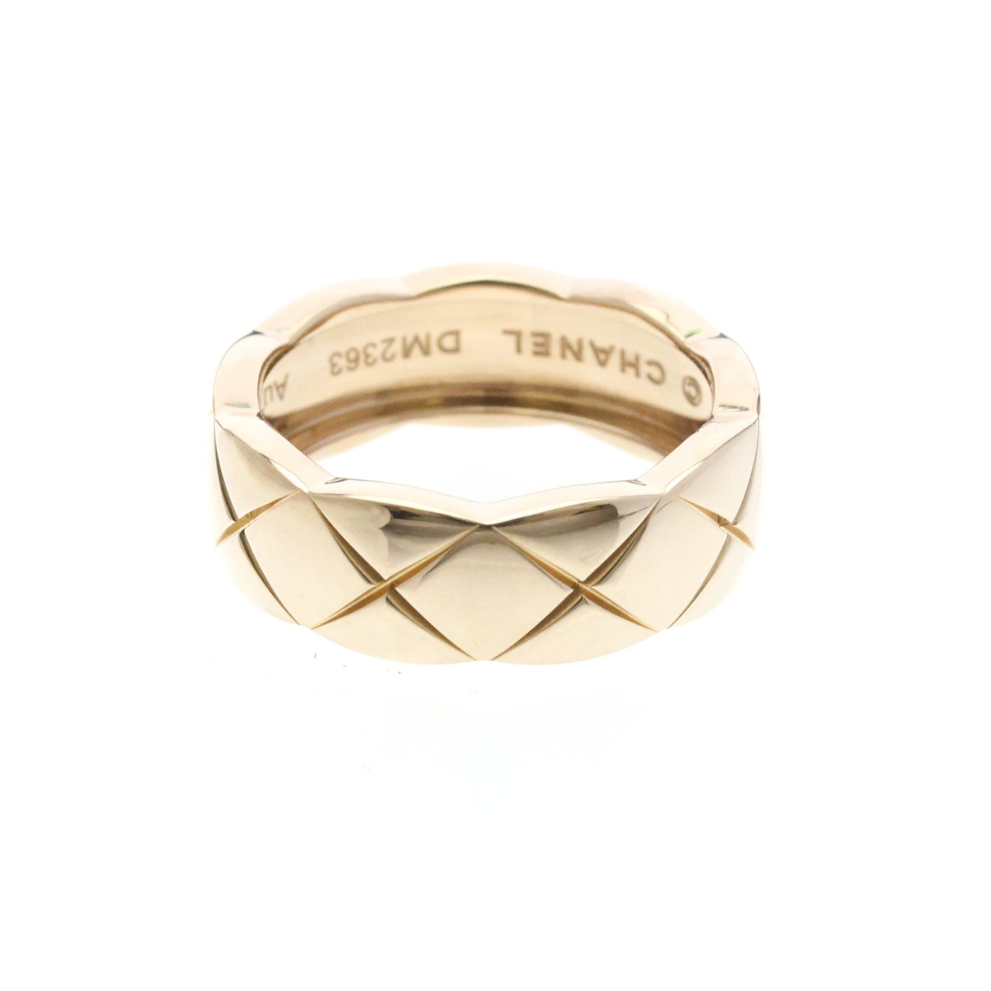 Chanel Coco Crush Ring Medium Model Pink Gold (18K) Fashion No Stone Band Ring Pink Gold