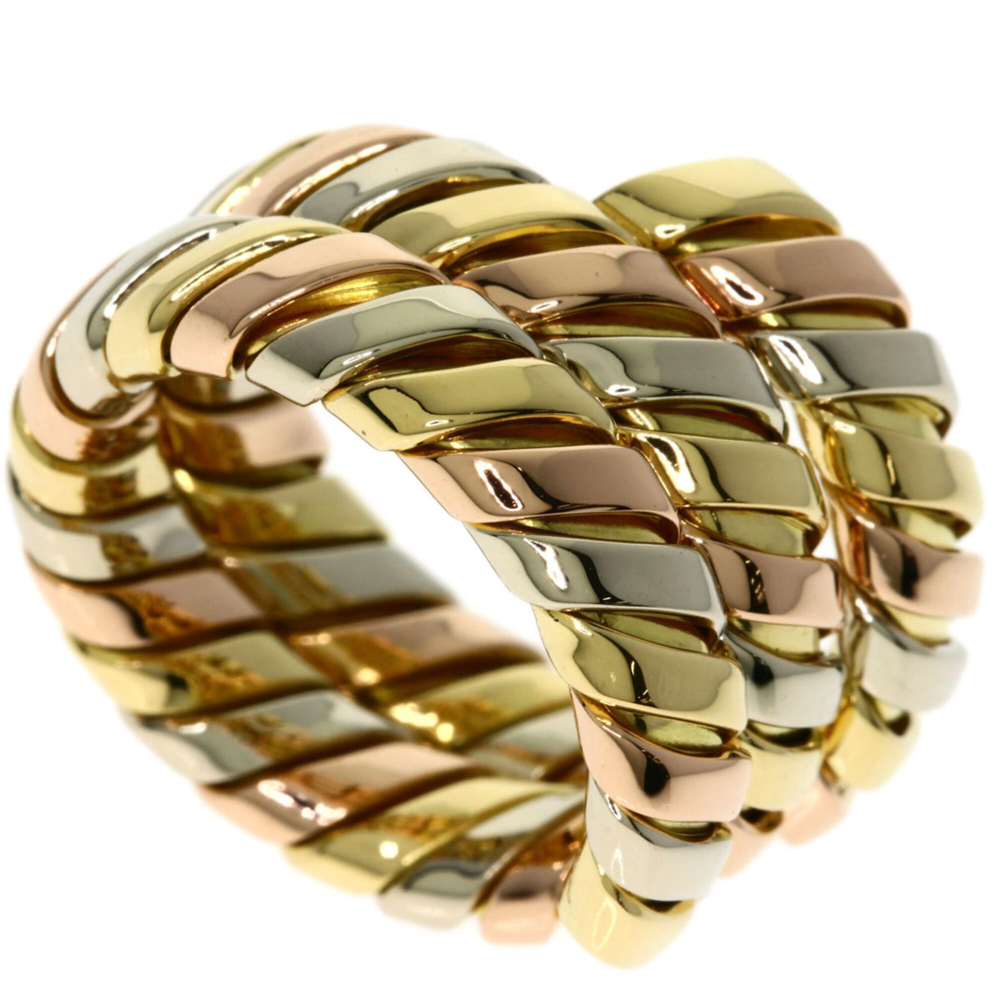 Bulgari Tubogas Ring - 18K Yellow Gold/18K Pink White Gold Women\'s BVLGARI