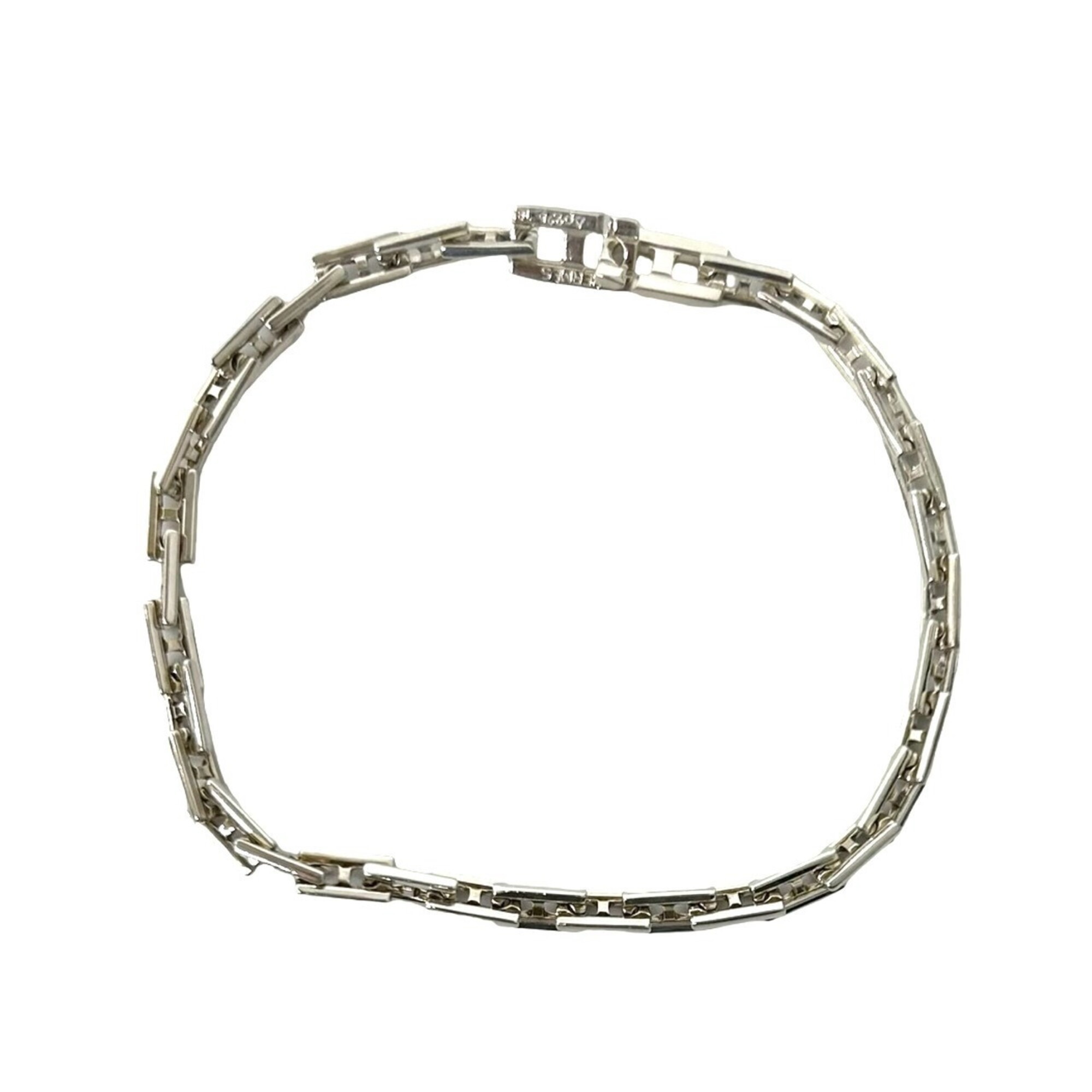 HERMES Vintage Hercules MM Bracelet, Sterling Silver 925, Men\'s Accessory, Silver, 22850