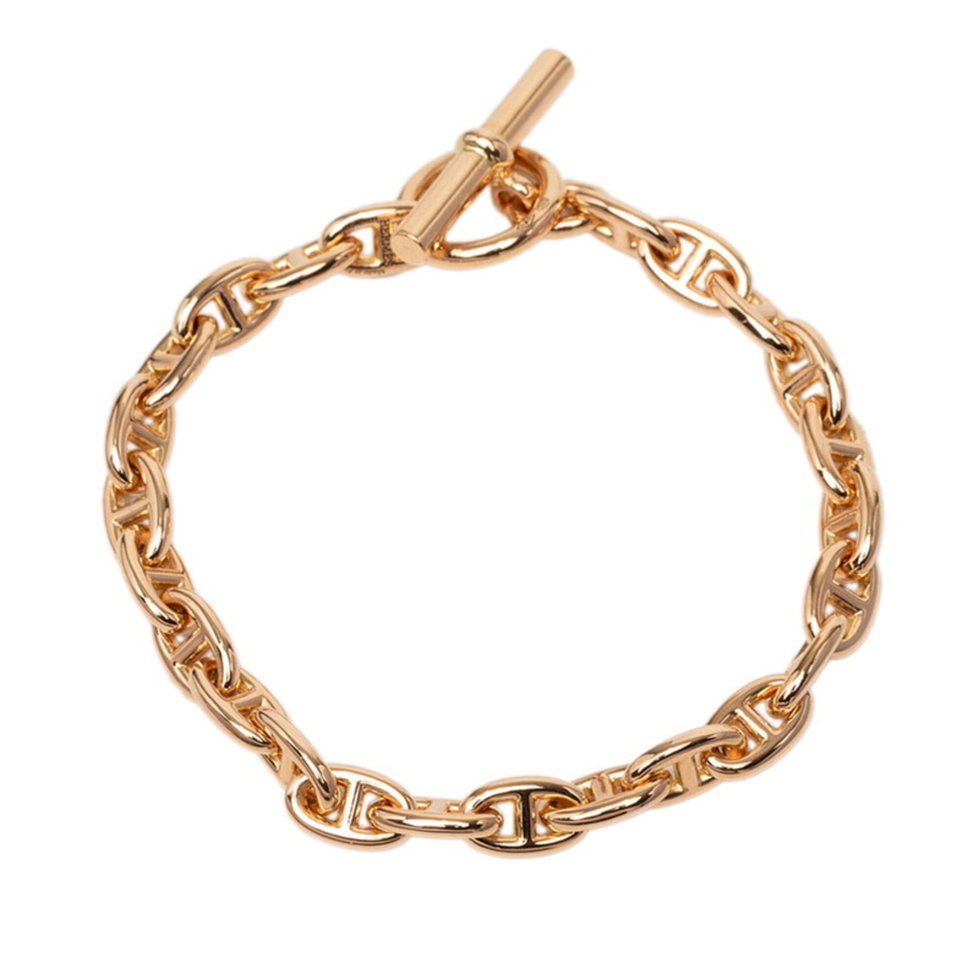 Hermes Chaine d\'Ancre TPM 24-link bracelet, 18KPG (pink gold) 750, women\'s.